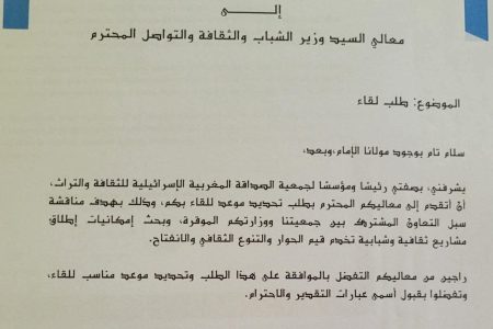 جمعية الصداقة المغربية الإسرائيلية للثقافة والتراث تصدر بيانا استنكاريا