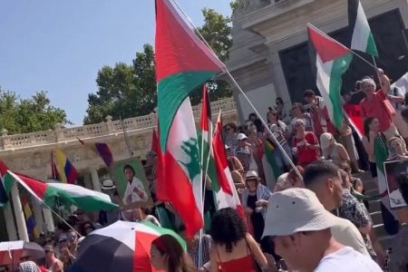 فيديو  : حديقة ريتيرو بمدريد.. قرع أوانٍ وأعلام ترفرف من القوارب احتجاجًا على الإبادة الجماعية والتجويع في غزة